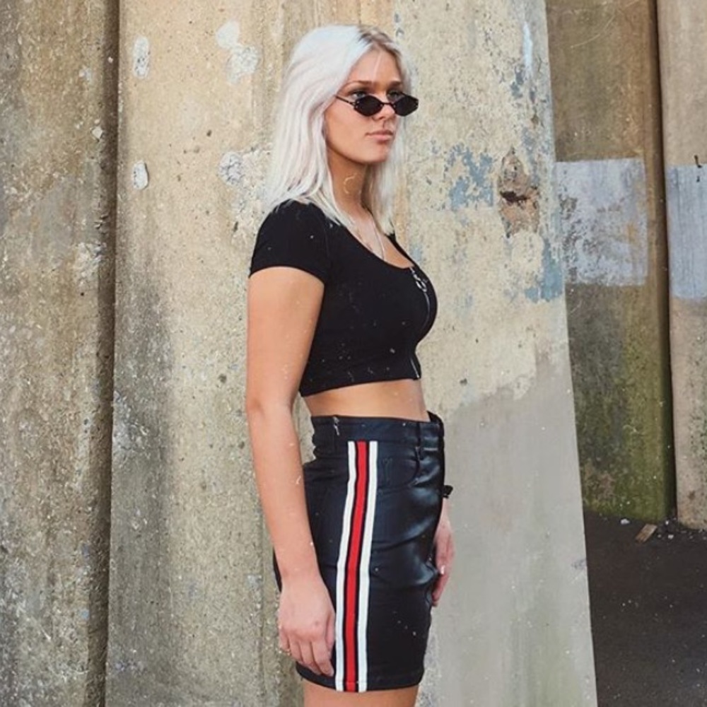 Black Leather Skirt | Mixology